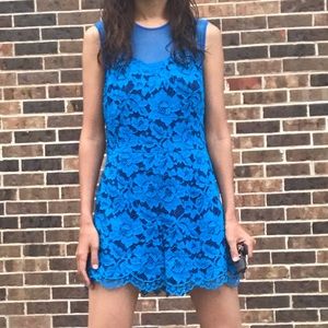 Sandro lace romper blue sz 2